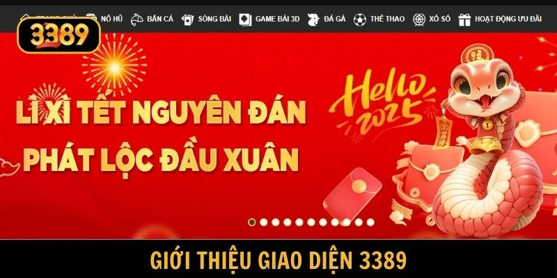 Giao diện hiện đại và bố cục rõ ràng dễ sử dụng tại 3389